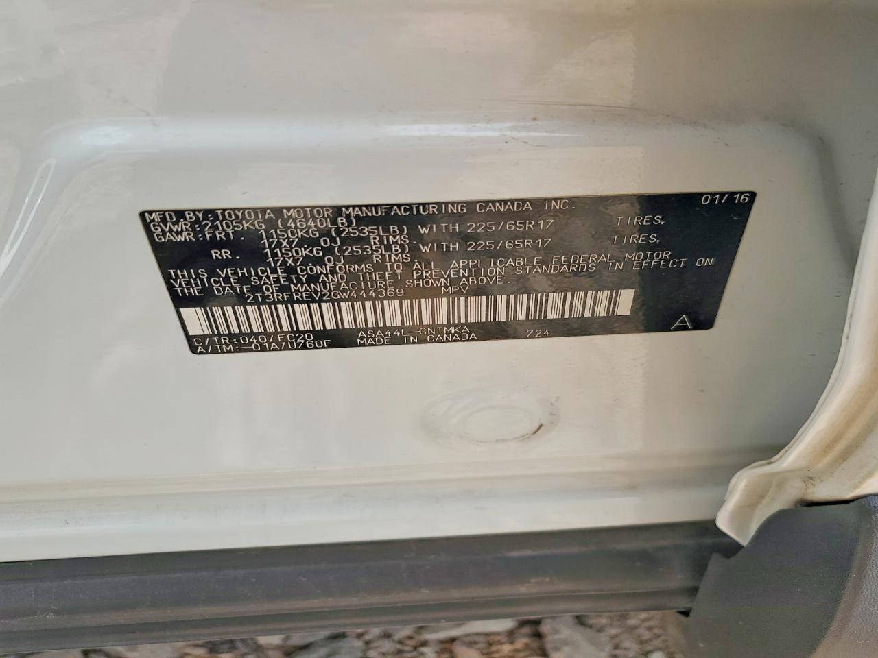 2016 TOYOTA RAV4 XLE photo 37
