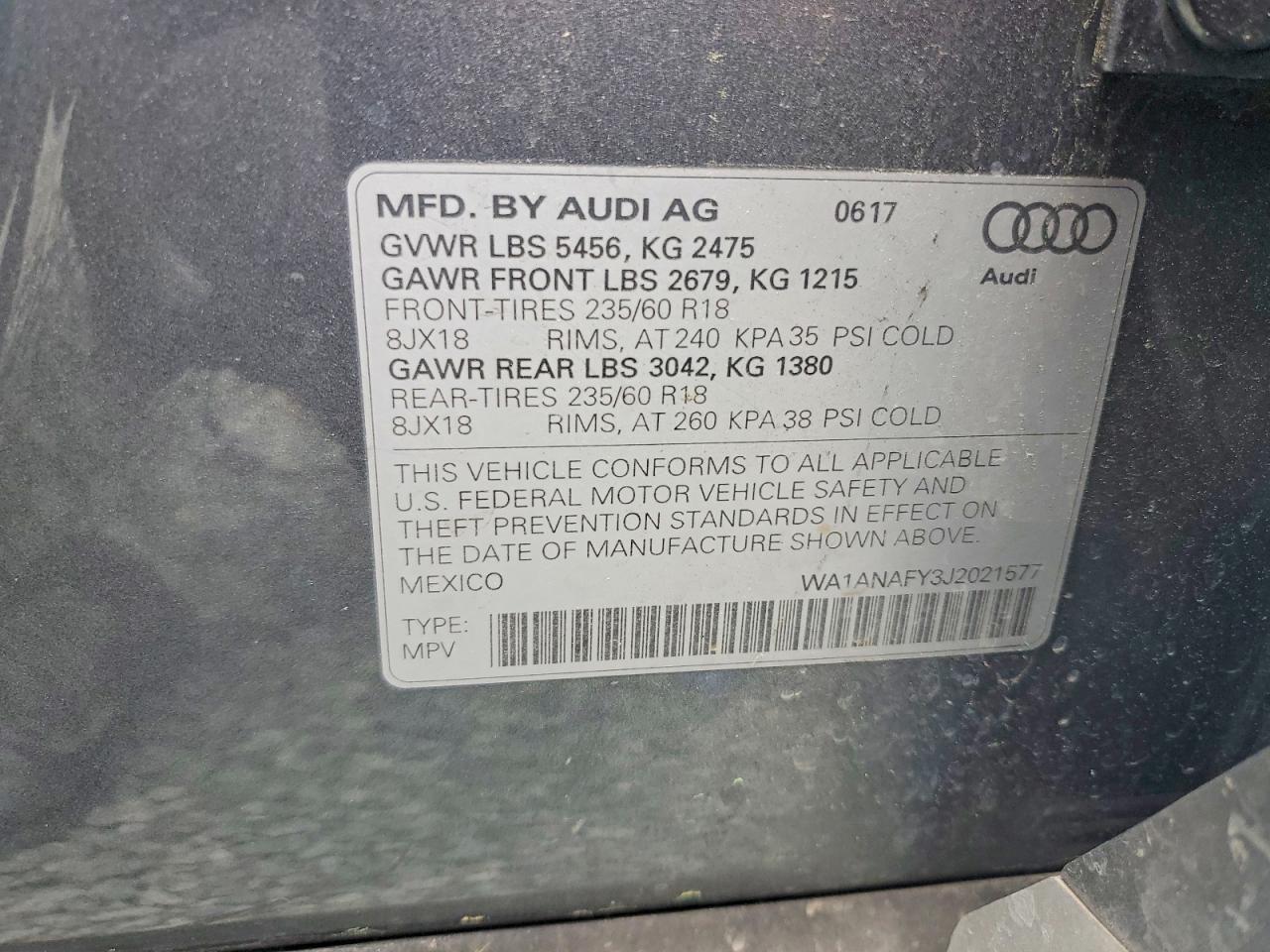 2018 AUDI Q5 PREMIUM photo 37
