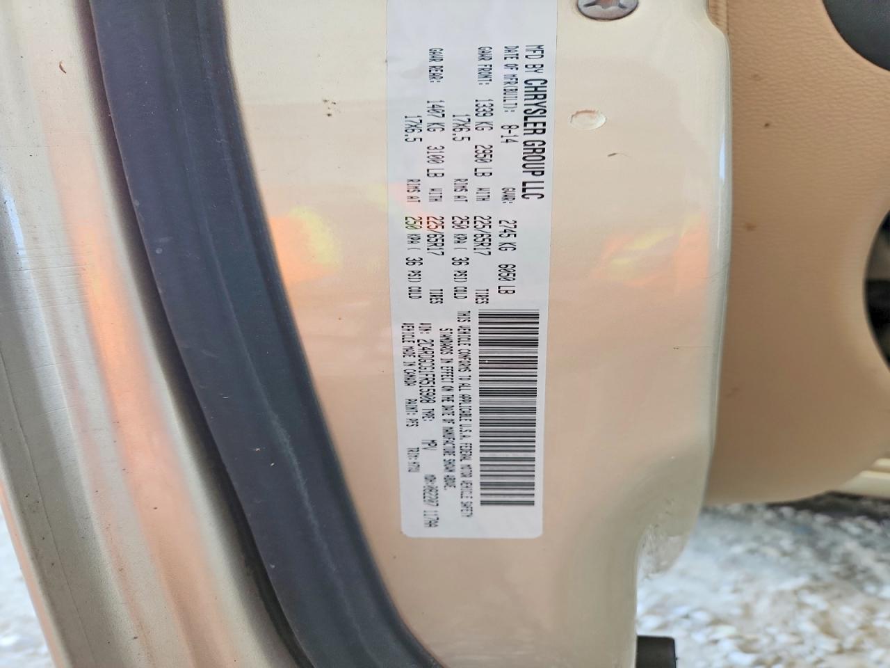 2015 DODGE GRAND CARAVAN SXT photo 13