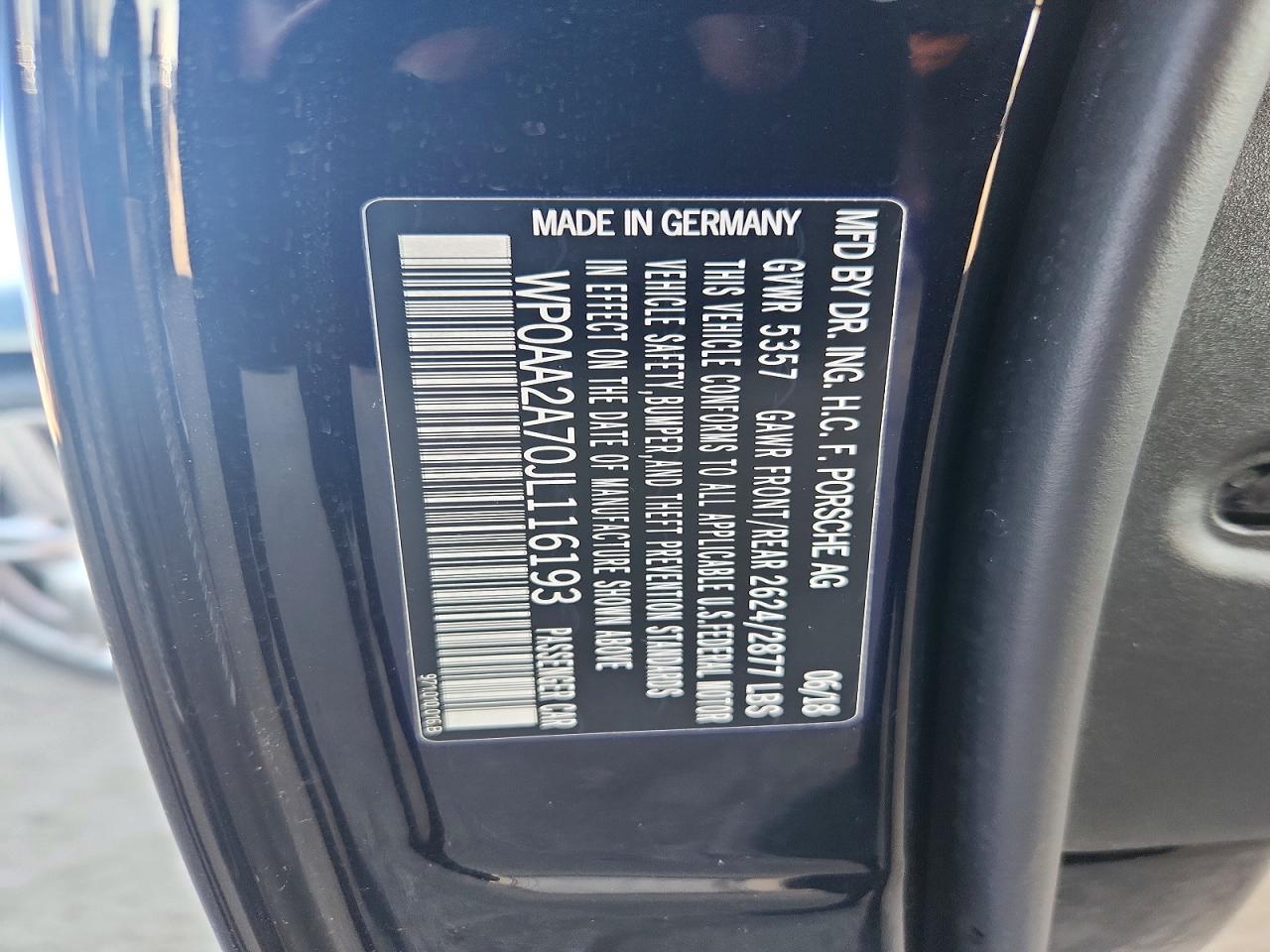 2018 PORSCHE PANAMERA 4 photo 34