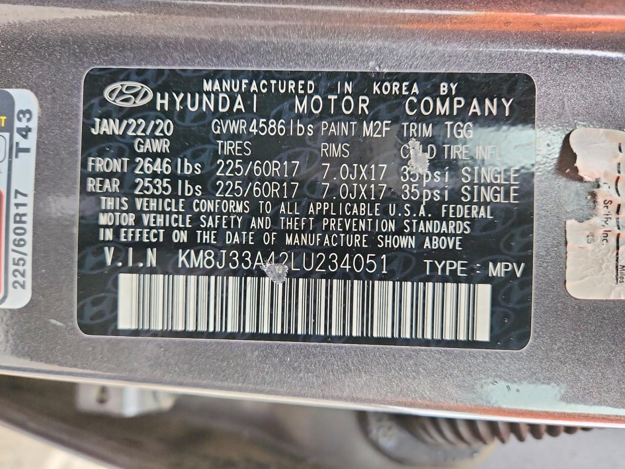 2020 HYUNDAI TUCSON VALUE photo 37