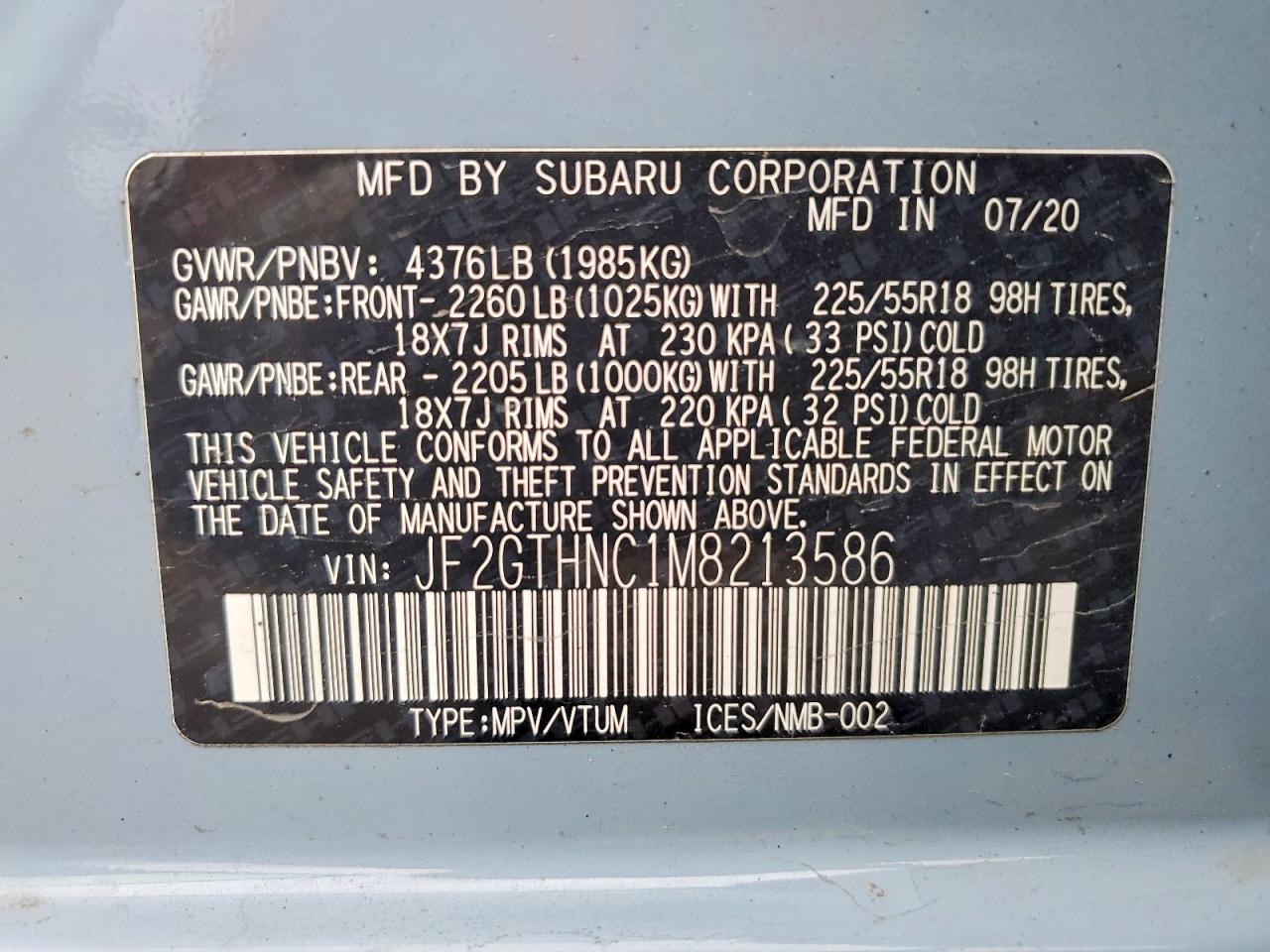 2021 SUBARU CROSSTREK LIMITED photo 37
