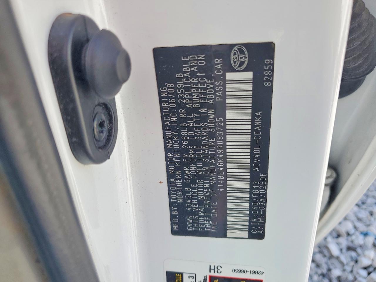 2009 TOYOTA CAMRY LE photo 23
