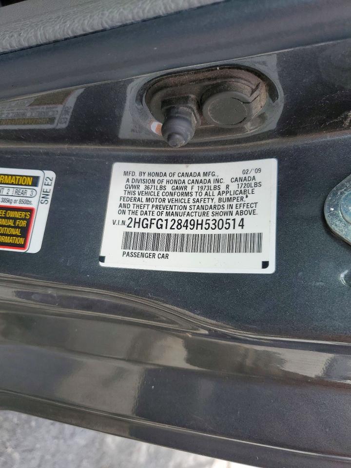 2009 HONDA CIVIC photo 34