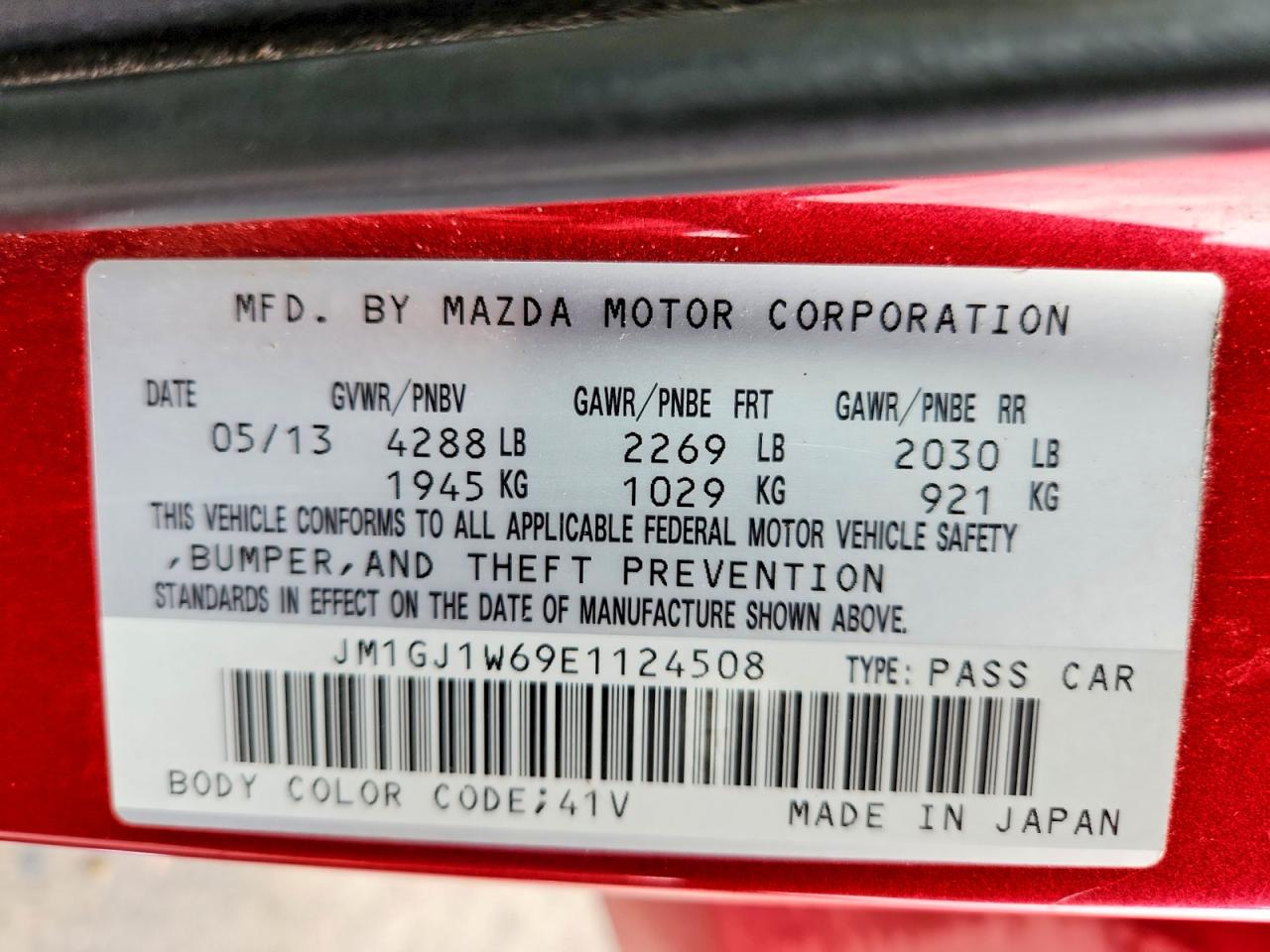 2014 MAZDA 6 GRAND TOURING photo 23