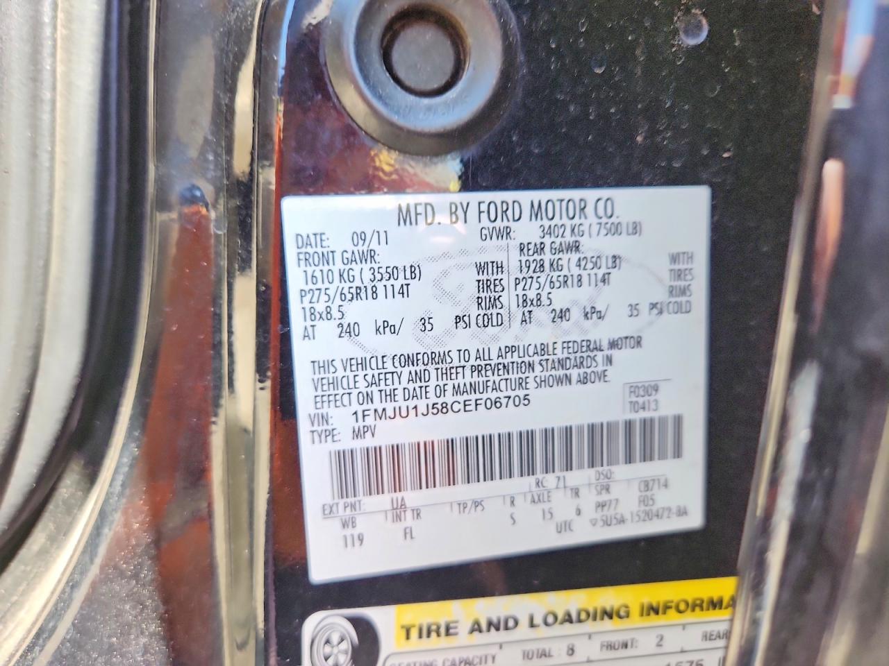 2012 FORD EXPEDITION XLT photo 40