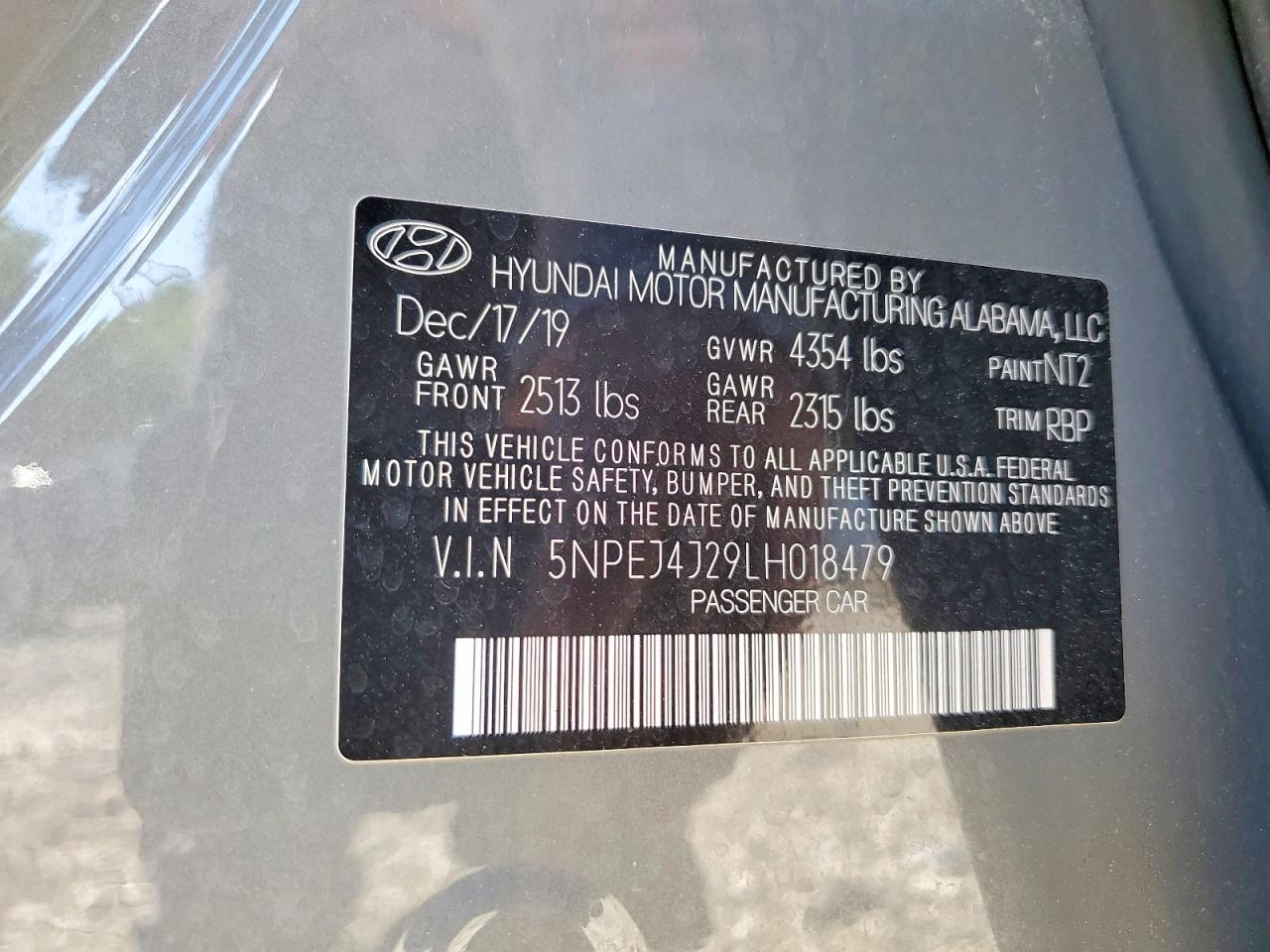 2020 HYUNDAI SONATA SEL PLUS photo 12