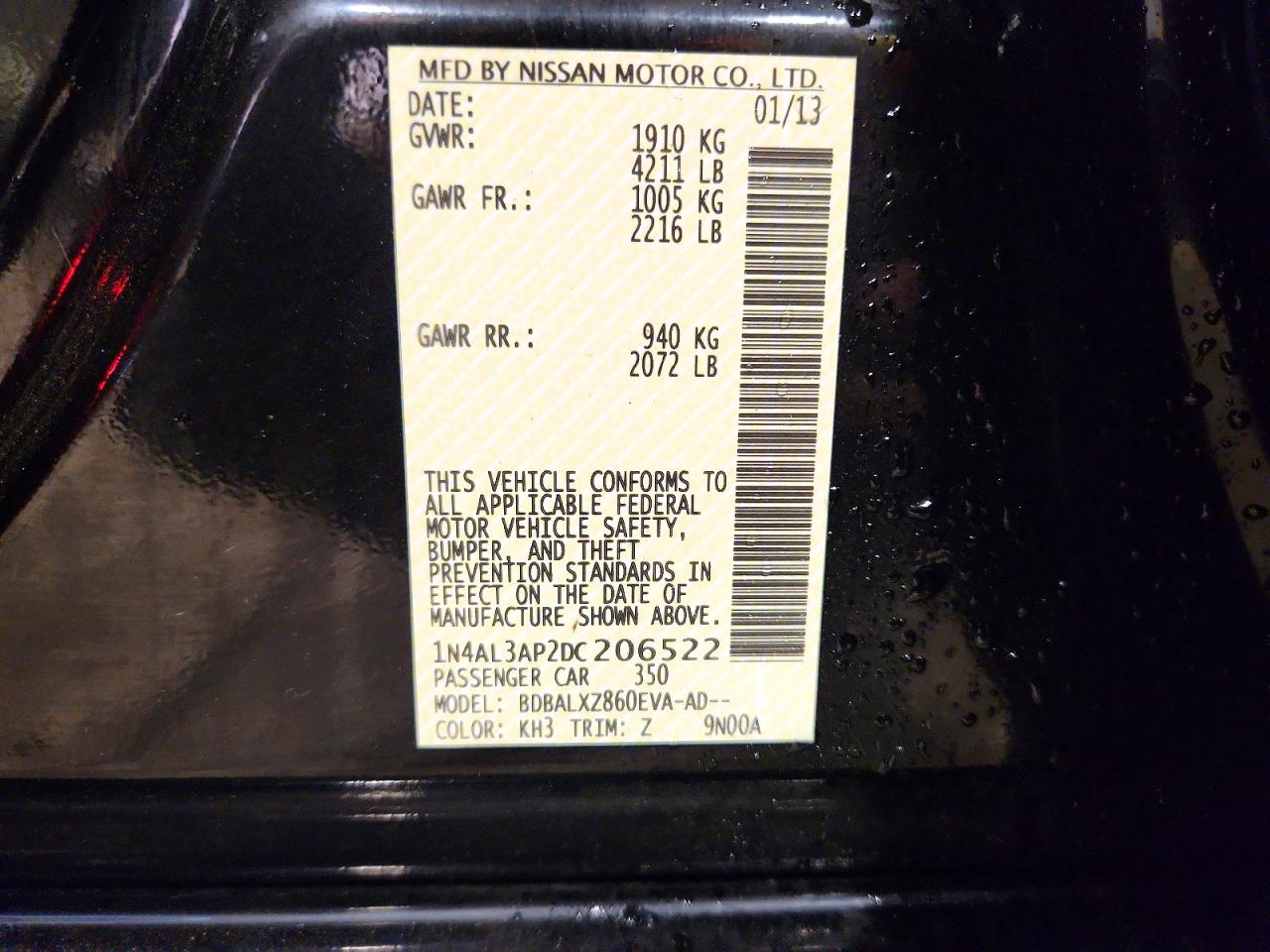 2013 NISSAN ALTIMA 2.5 photo 23