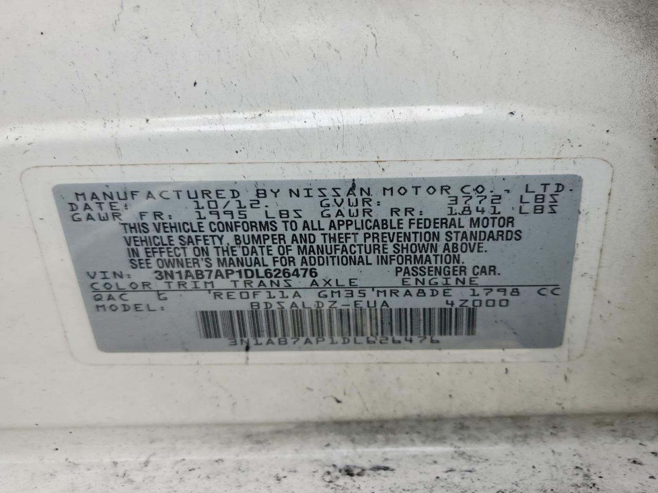 2013 NISSAN SENTRA S photo 34