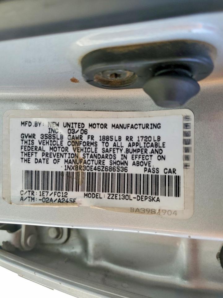 2006 TOYOTA COROLLA S photo 25