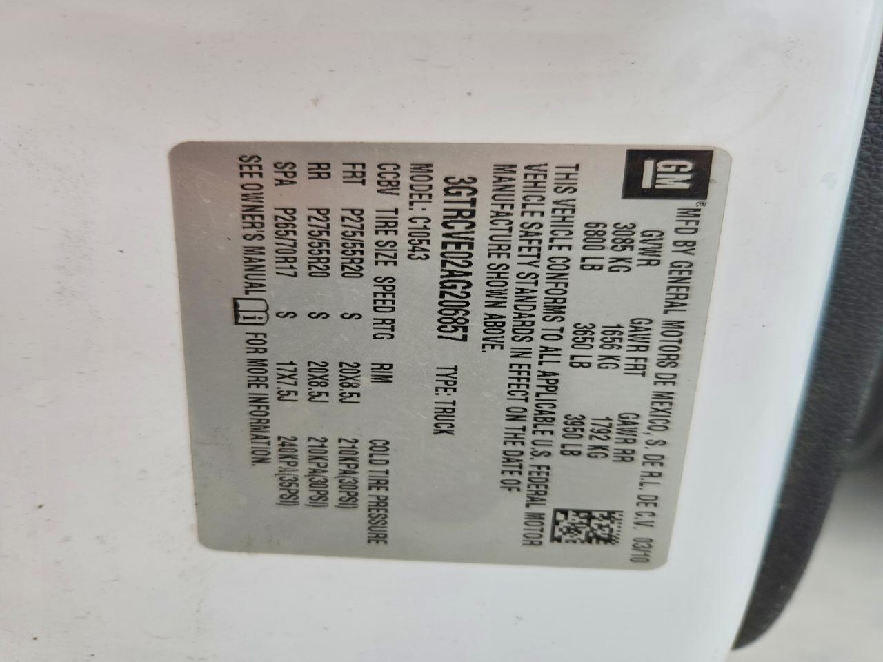 2010 GMC SIERRA C1500 SLE photo 13