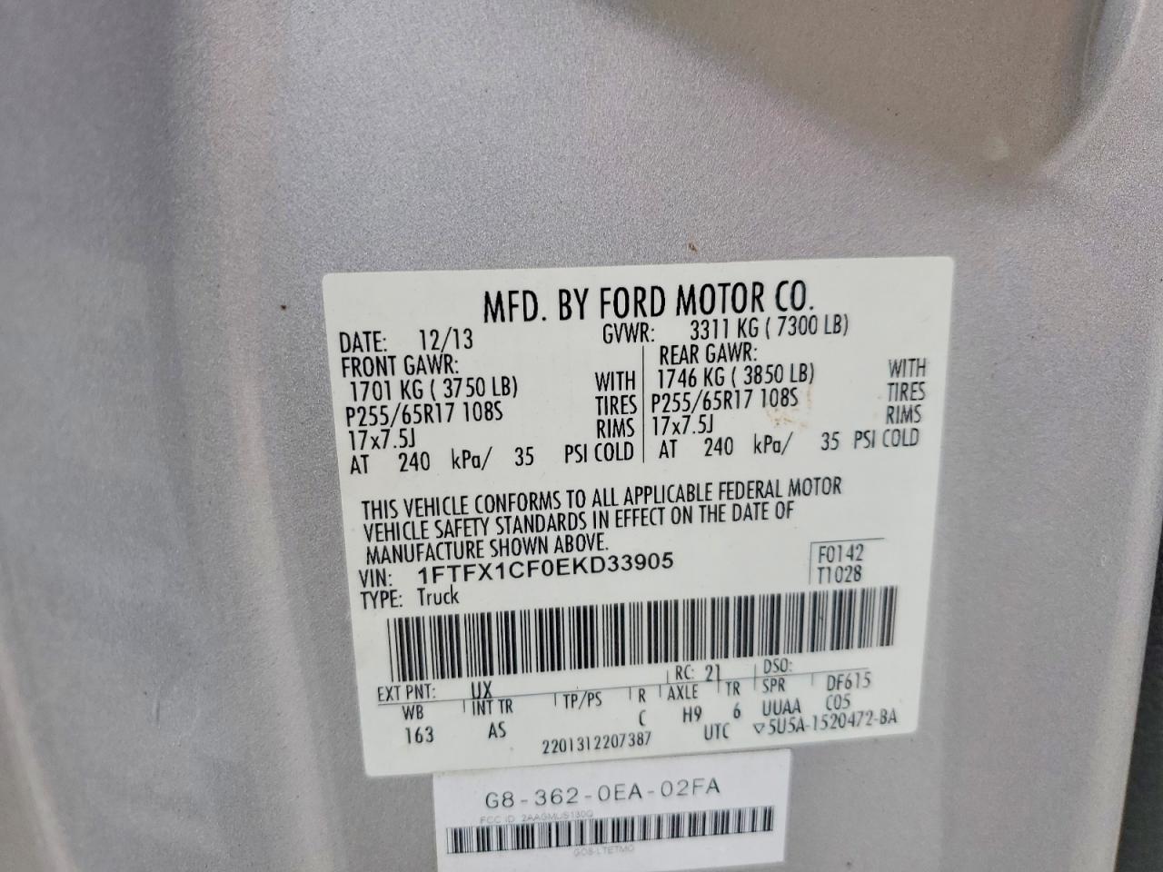 2014 FORD F150 SUPER CAB photo 23