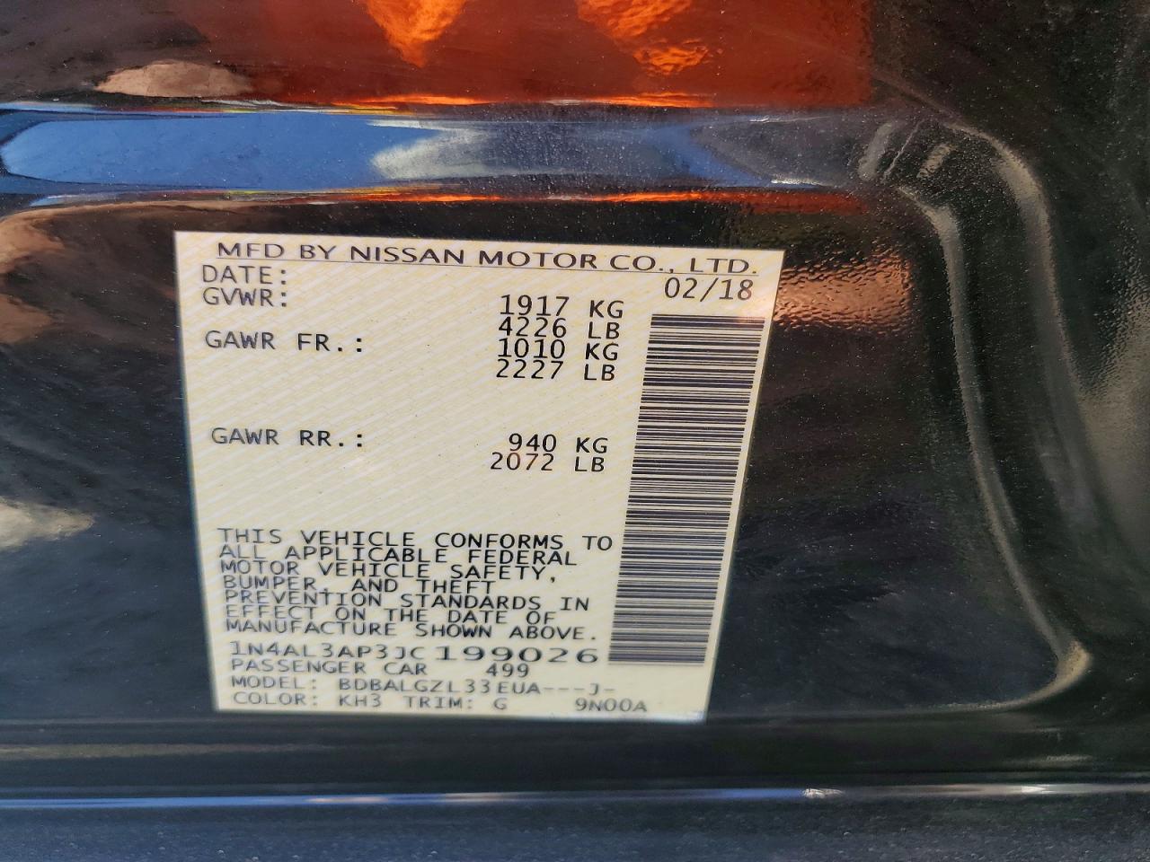 2018 NISSAN ALTIMA 2.5 S photo 23