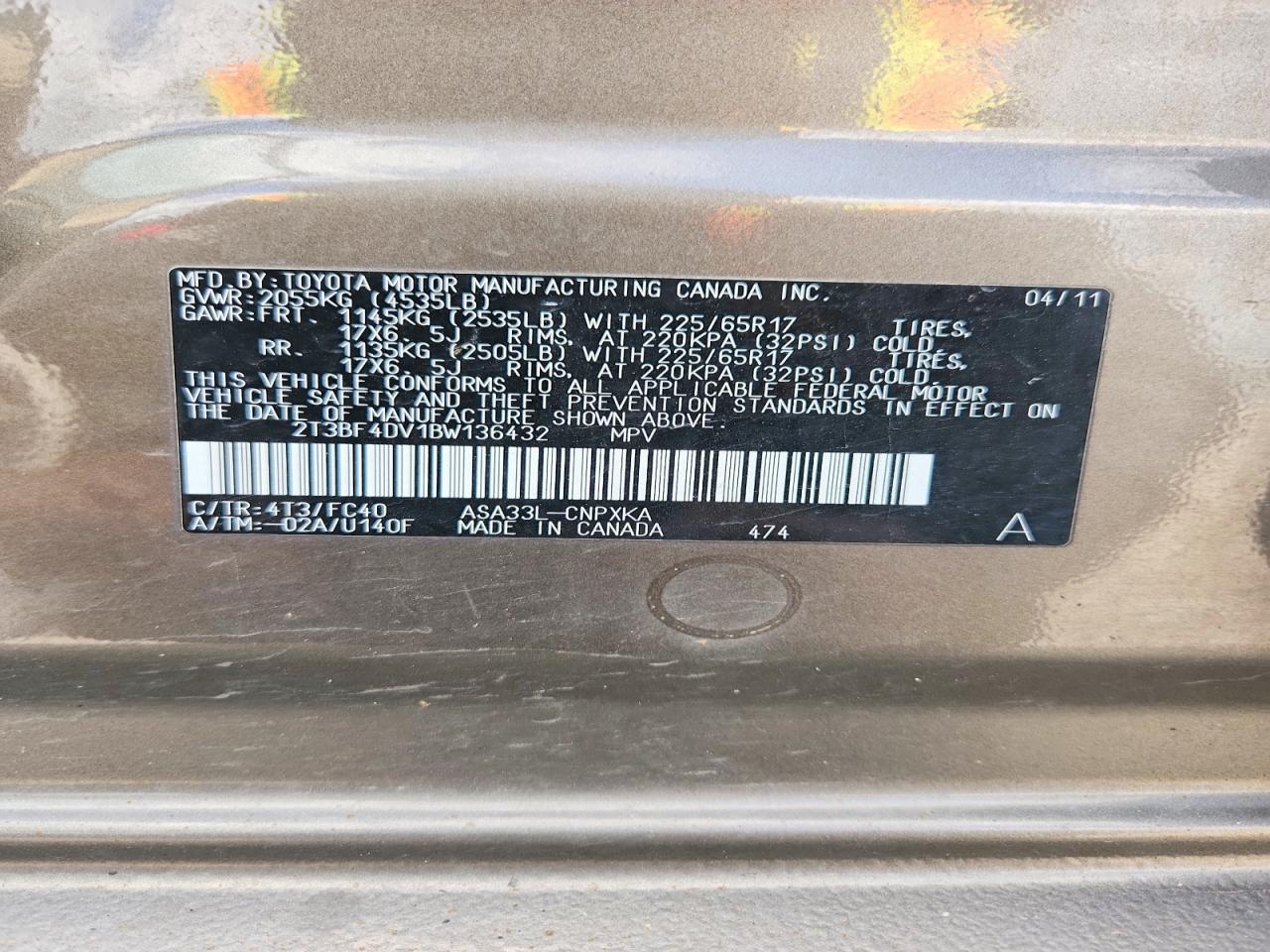 2011 TOYOTA RAV4 BASE photo 25