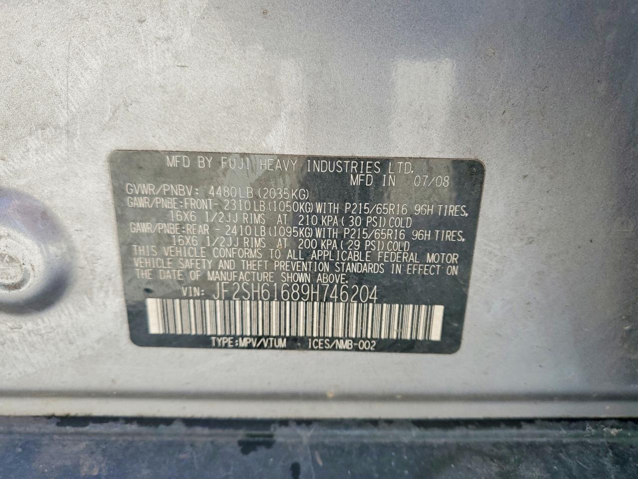 2009 SUBARU FORESTER 2.5X photo 25