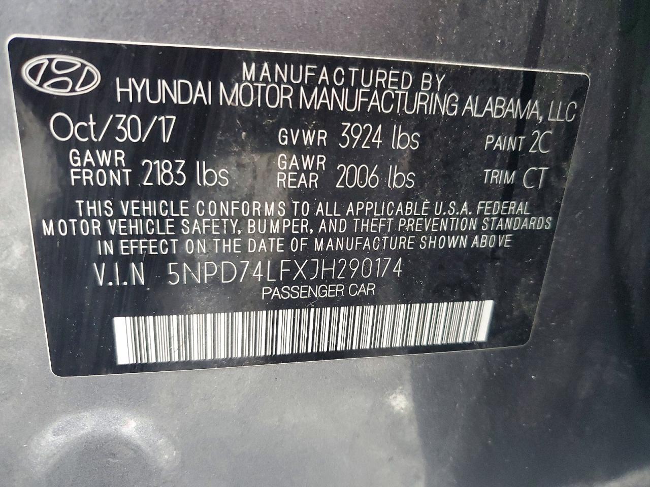 2018 HYUNDAI ELANTRA SE photo 12