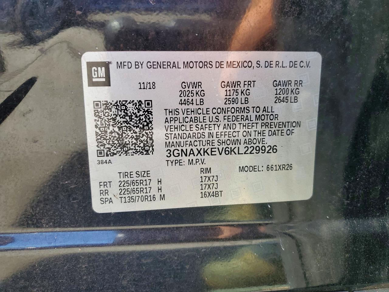 2019 CHEVROLET EQUINOX LT photo 37