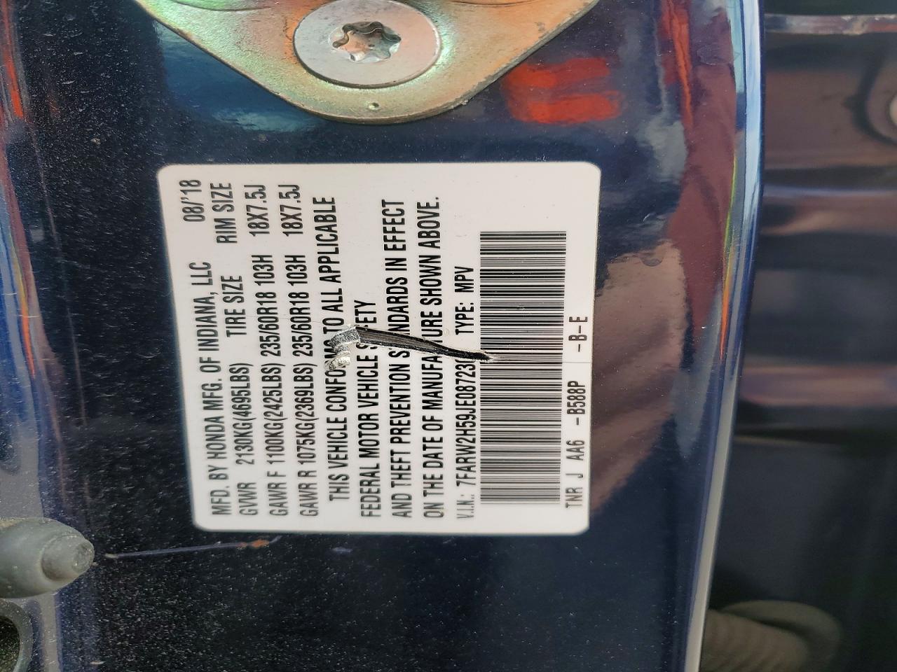 2018 HONDA CR-V EX photo 40