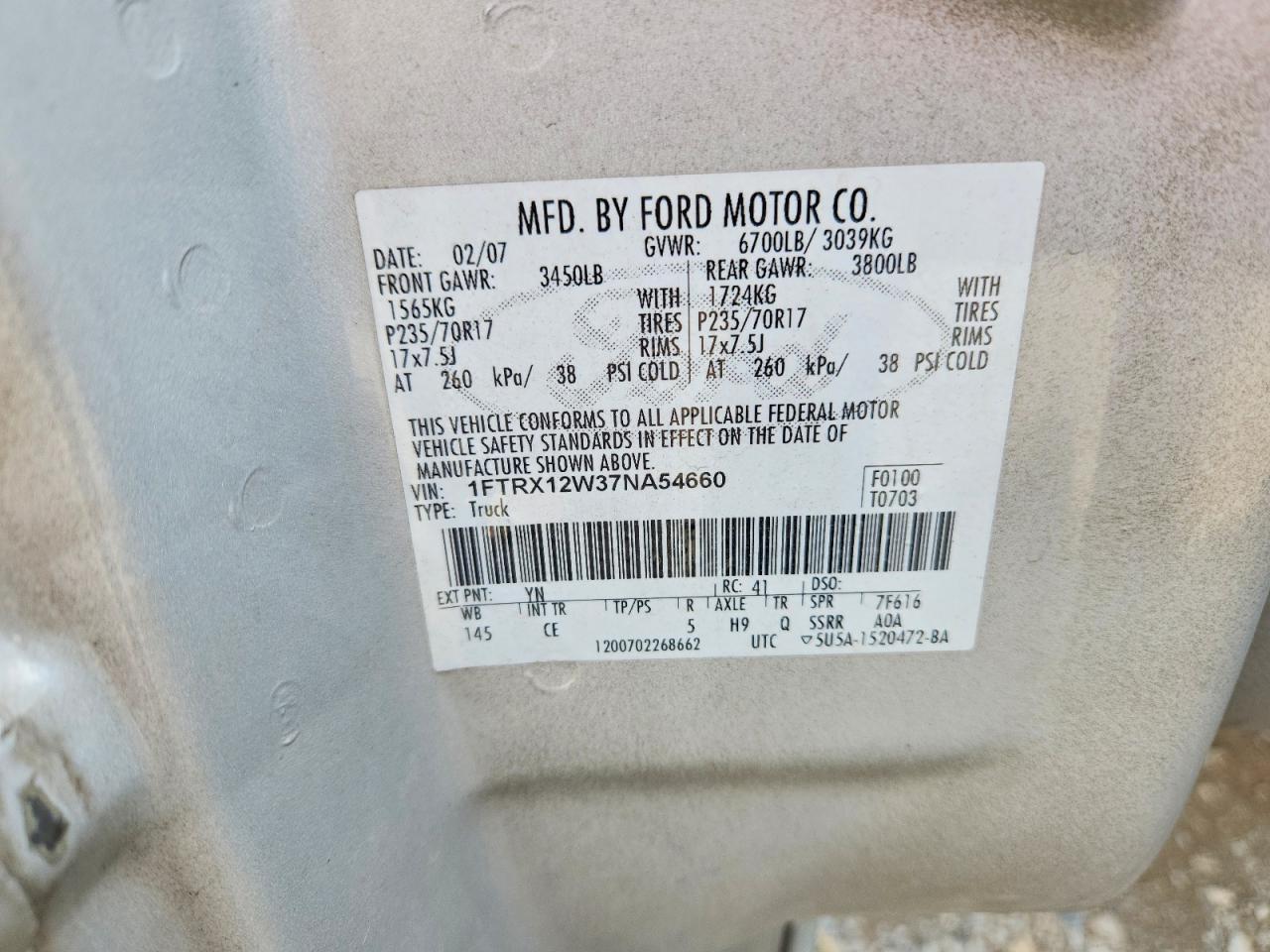 2007 FORD F150 photo 25