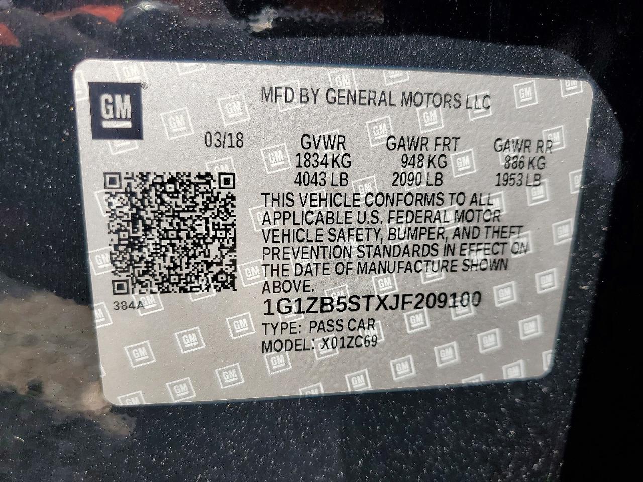 2018 CHEVROLET MALIBU LS photo 23