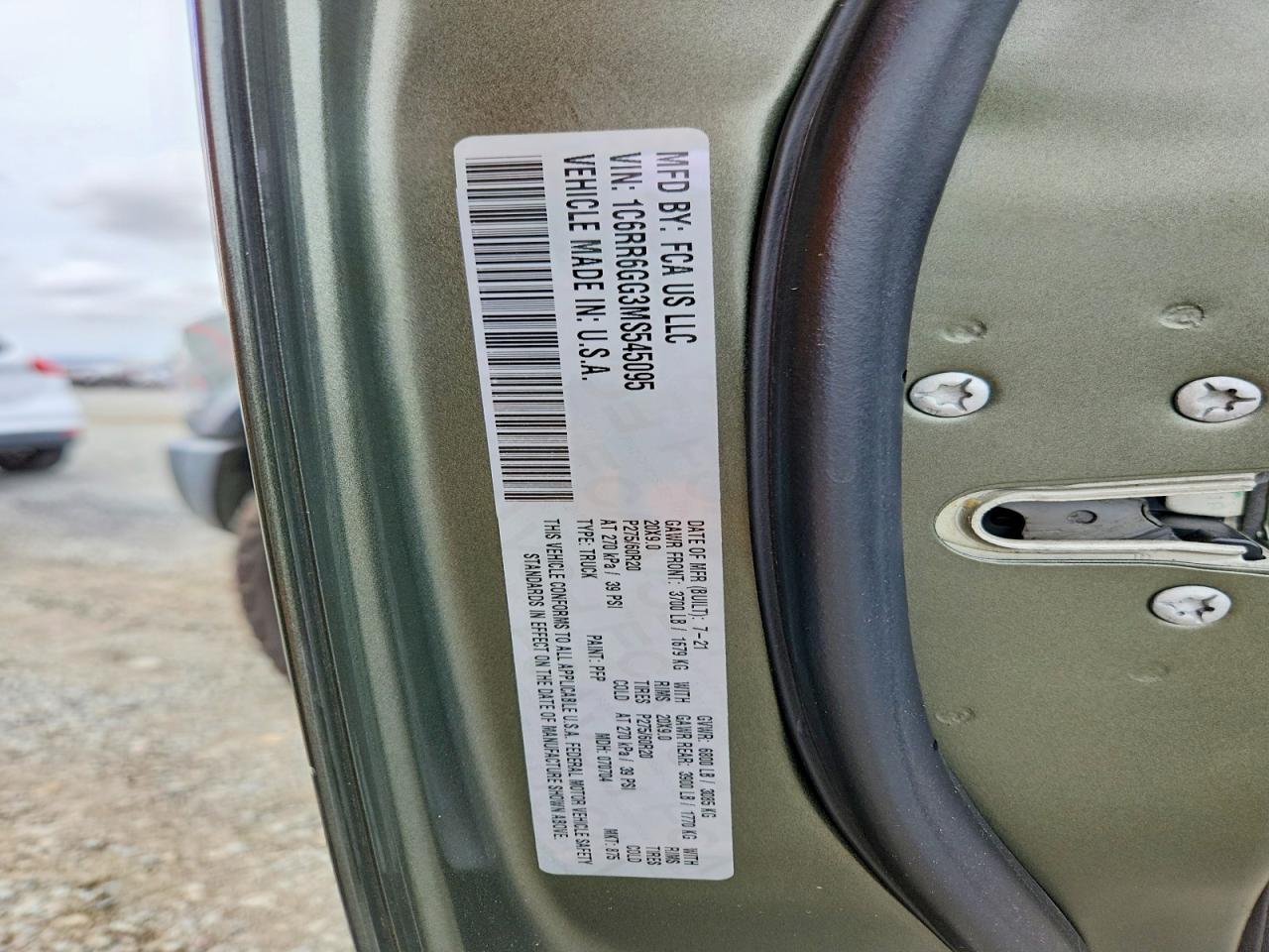 2021 RAM 1500 CLASSIC SLT photo 12