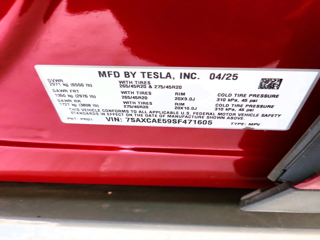 2025 TESLA MODEL X photo 35