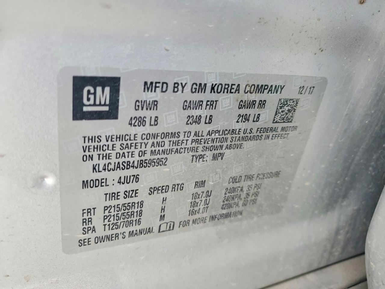 2018 BUICK ENCORE PREFERRED photo 34