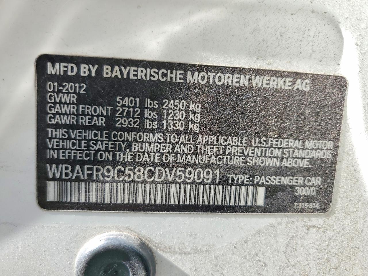 2012 BMW 550 I photo 23