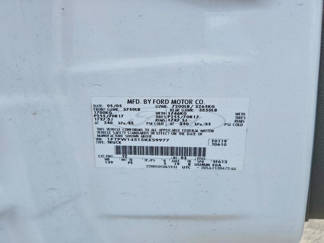 2005 FORD F150 SUPERCREW photo 23