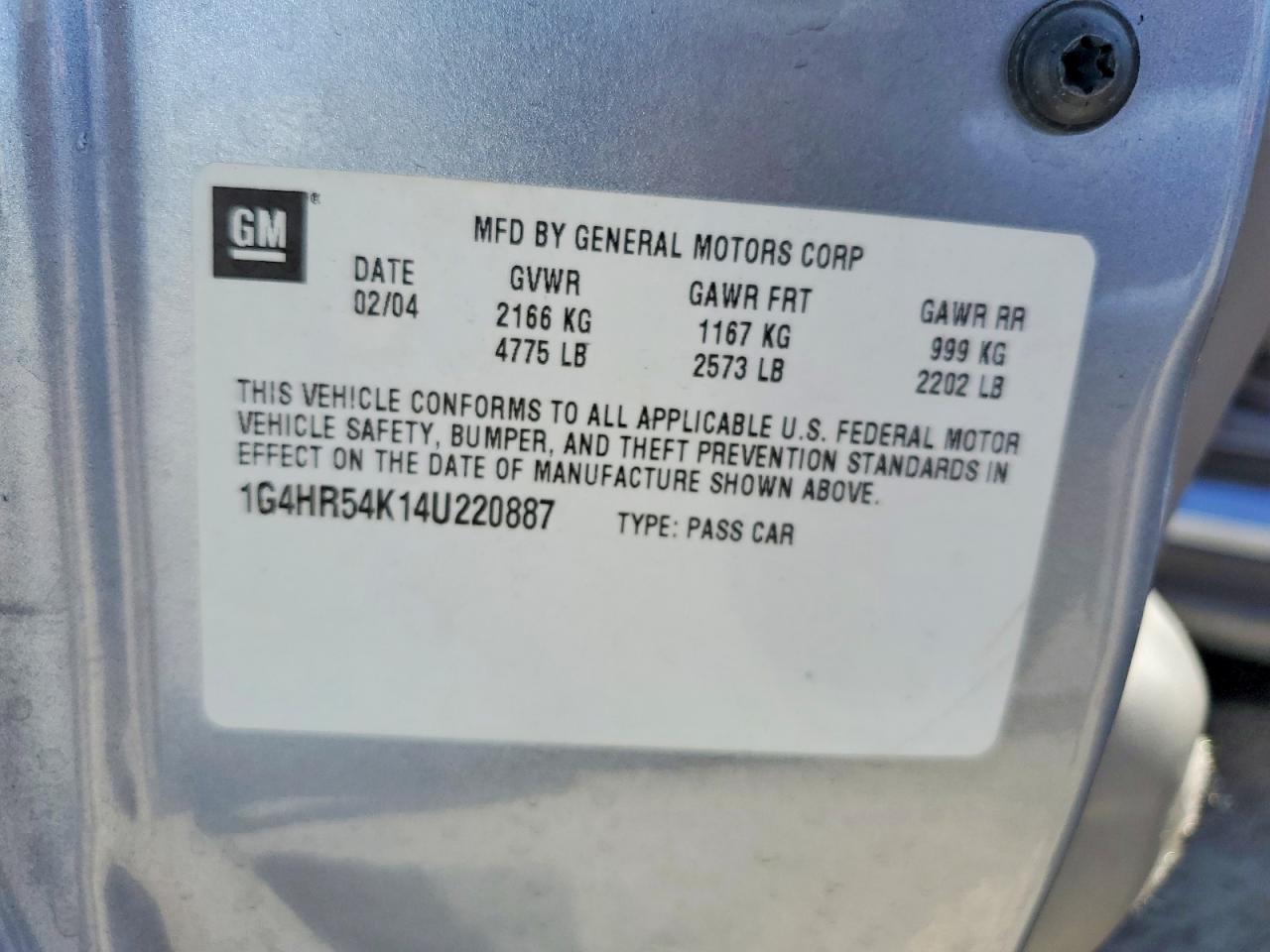 2004 BUICK LESABRE LIMITED photo 23