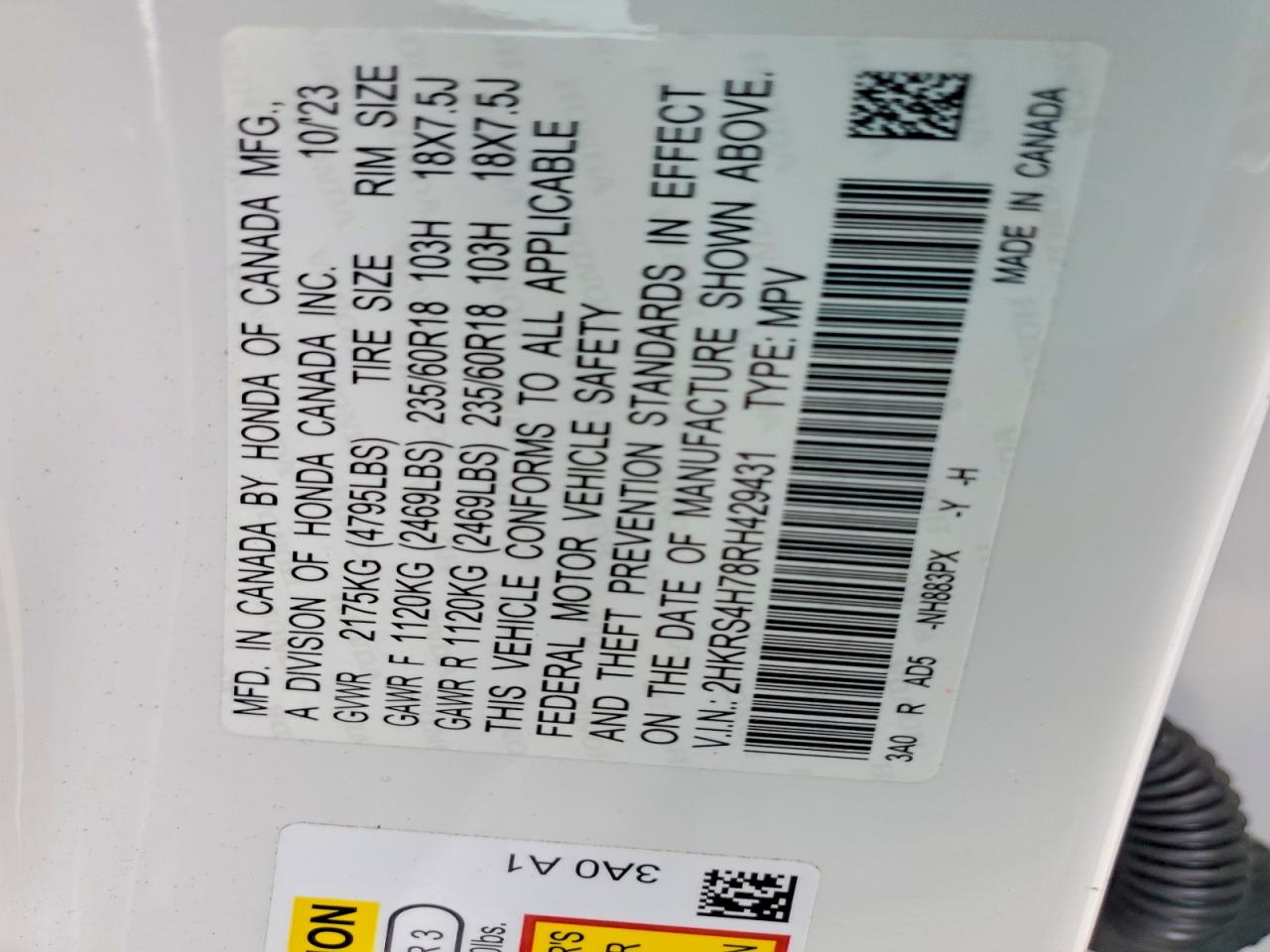 2024 HONDA CR-V EXL photo 37
