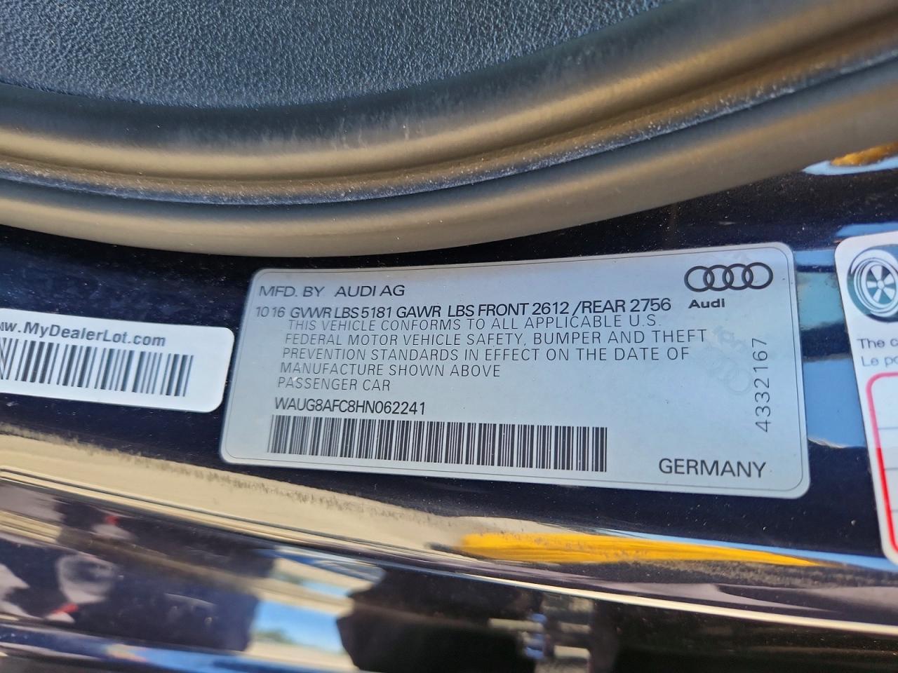 2017 AUDI A6 PREMIUM PLUS photo 23