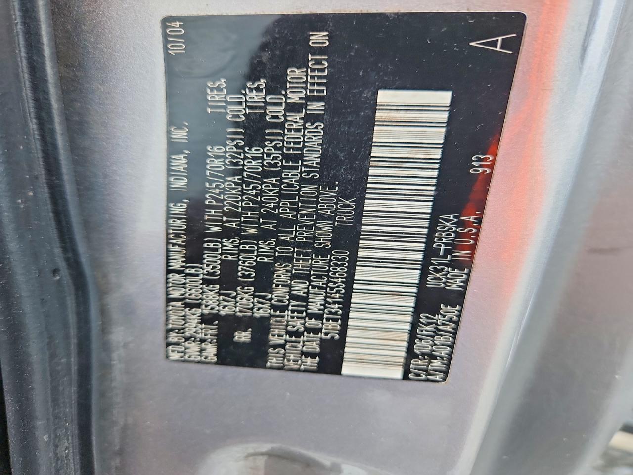 2005 TOYOTA TUNDRA DOUBLE CAB SR5 photo 34