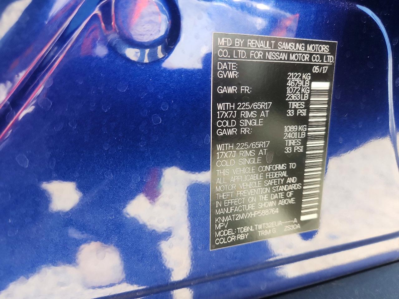 2017 NISSAN ROGUE photo 40