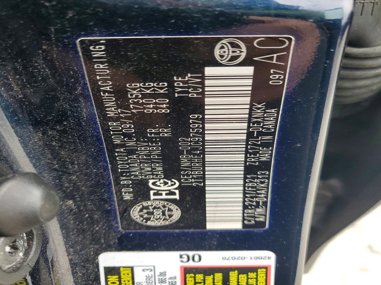 2018 TOYOTA COROLLA L photo 23