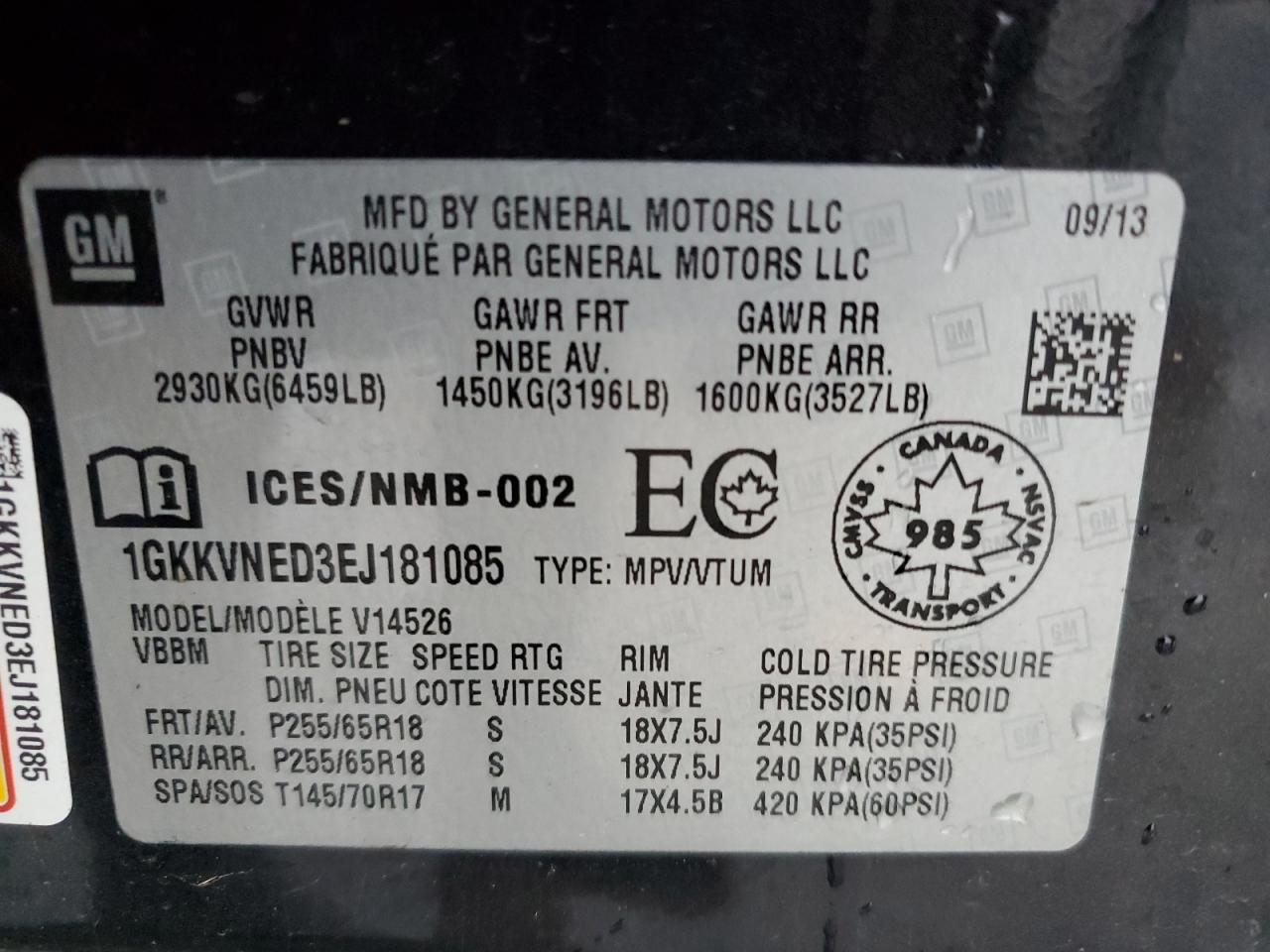 2014 GMC ACADIA SLE photo 25