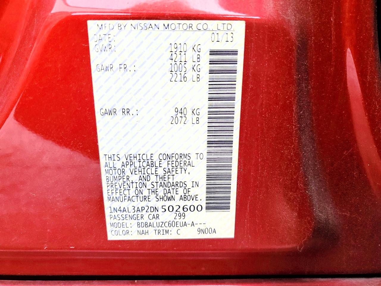 2013 NISSAN ALTIMA 2.5 photo 23