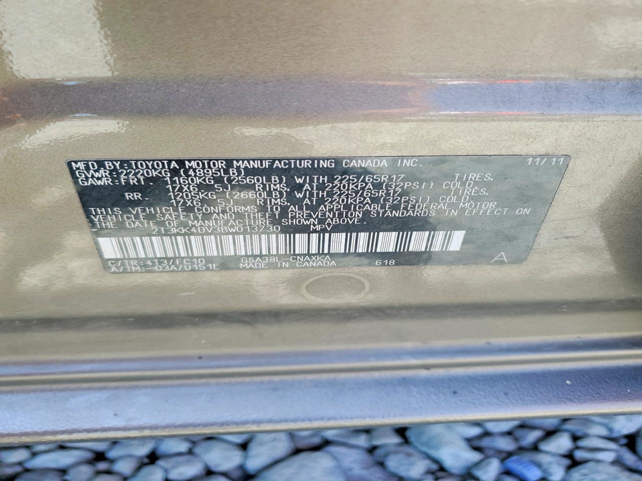 2011 TOYOTA RAV4 BASE photo 25