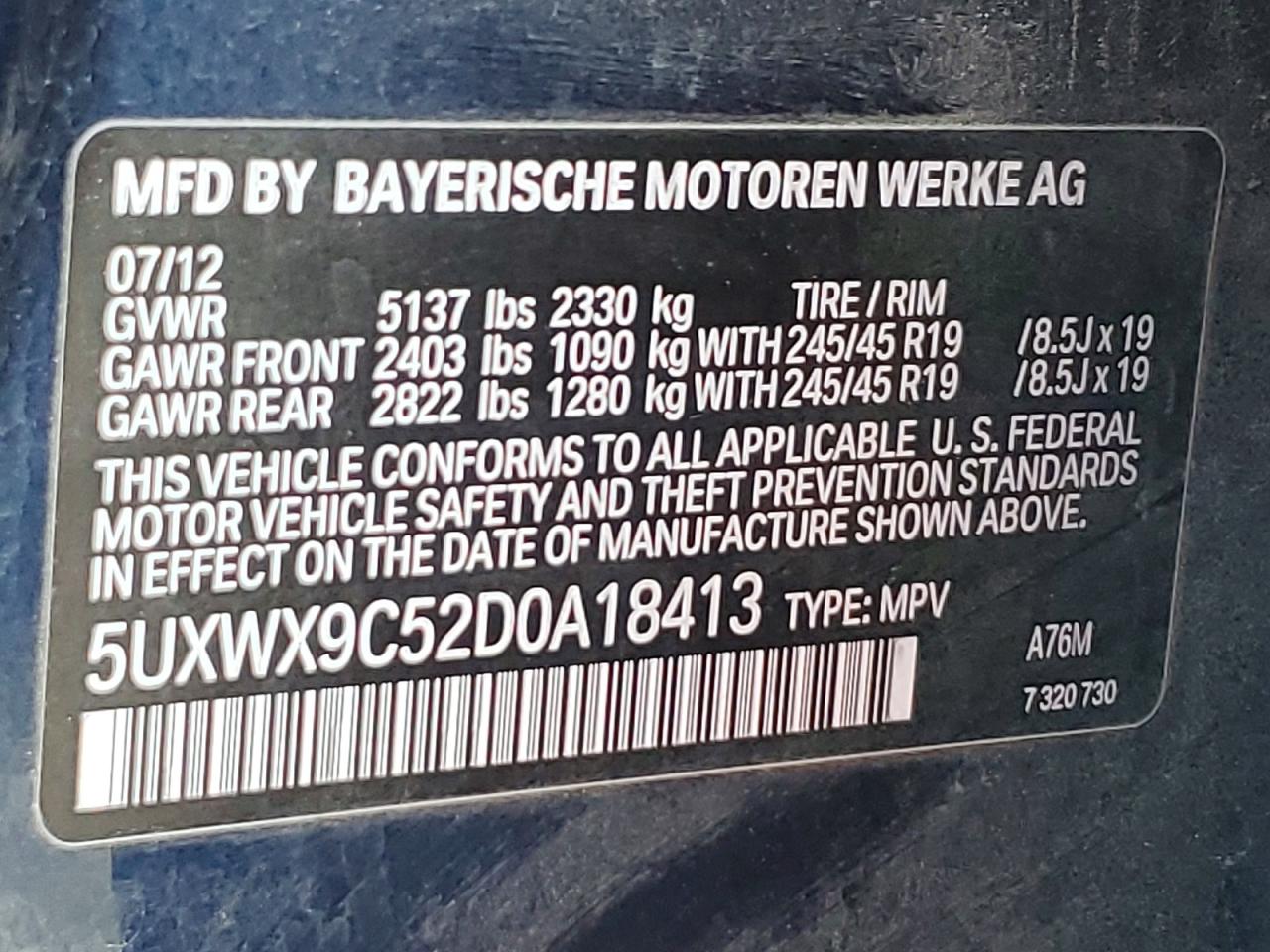 2013 BMW X3 XDRIVE28I photo 25