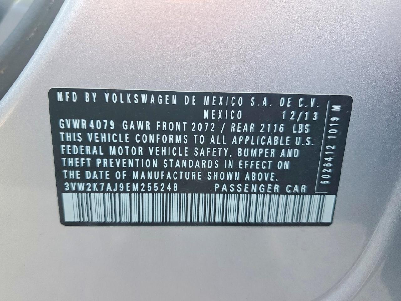 2014 VOLKSWAGEN JETTA BASE photo 12