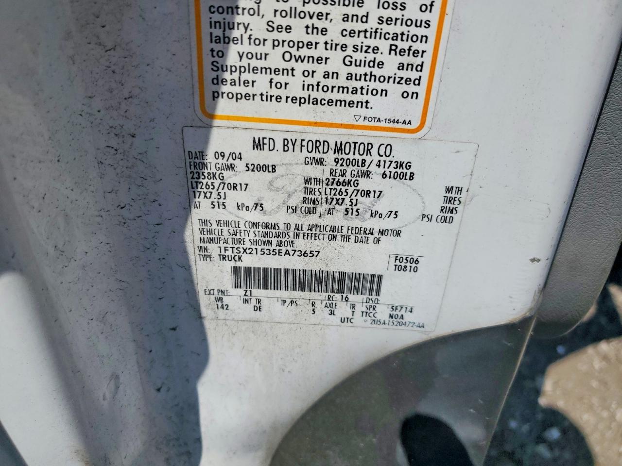 2005 FORD F250 SUPER DUTY photo 23