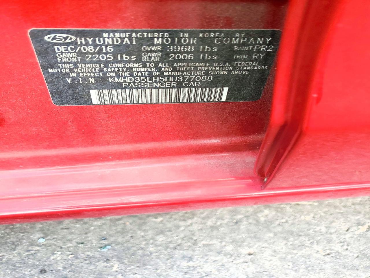 2017 HYUNDAI ELANTRA GT BASE photo 23