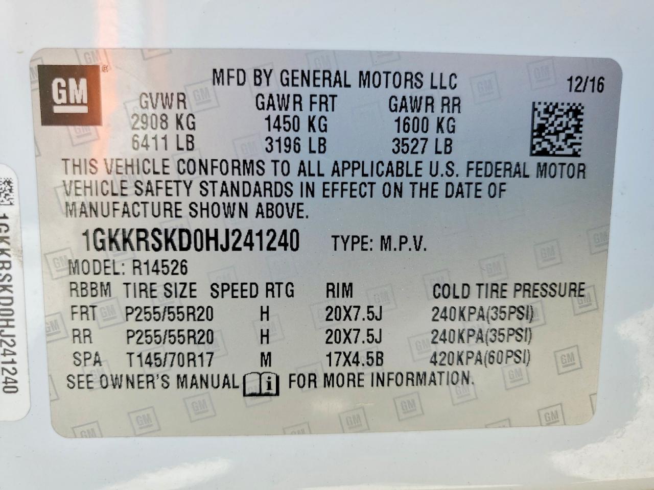 2017 GMC ACADIA LIMITED SLT-2 photo 13