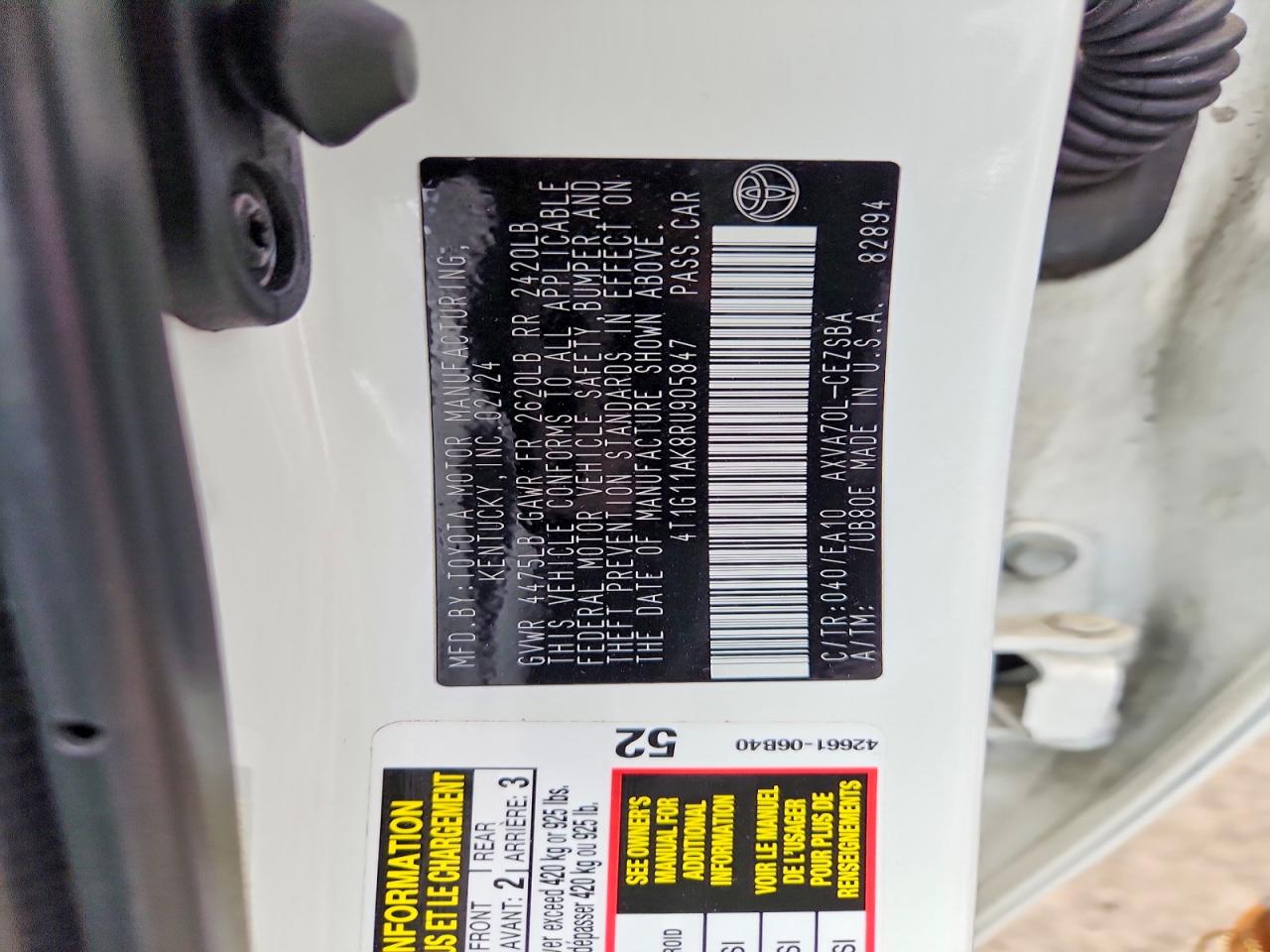 2024 TOYOTA CAMRY SE photo 34