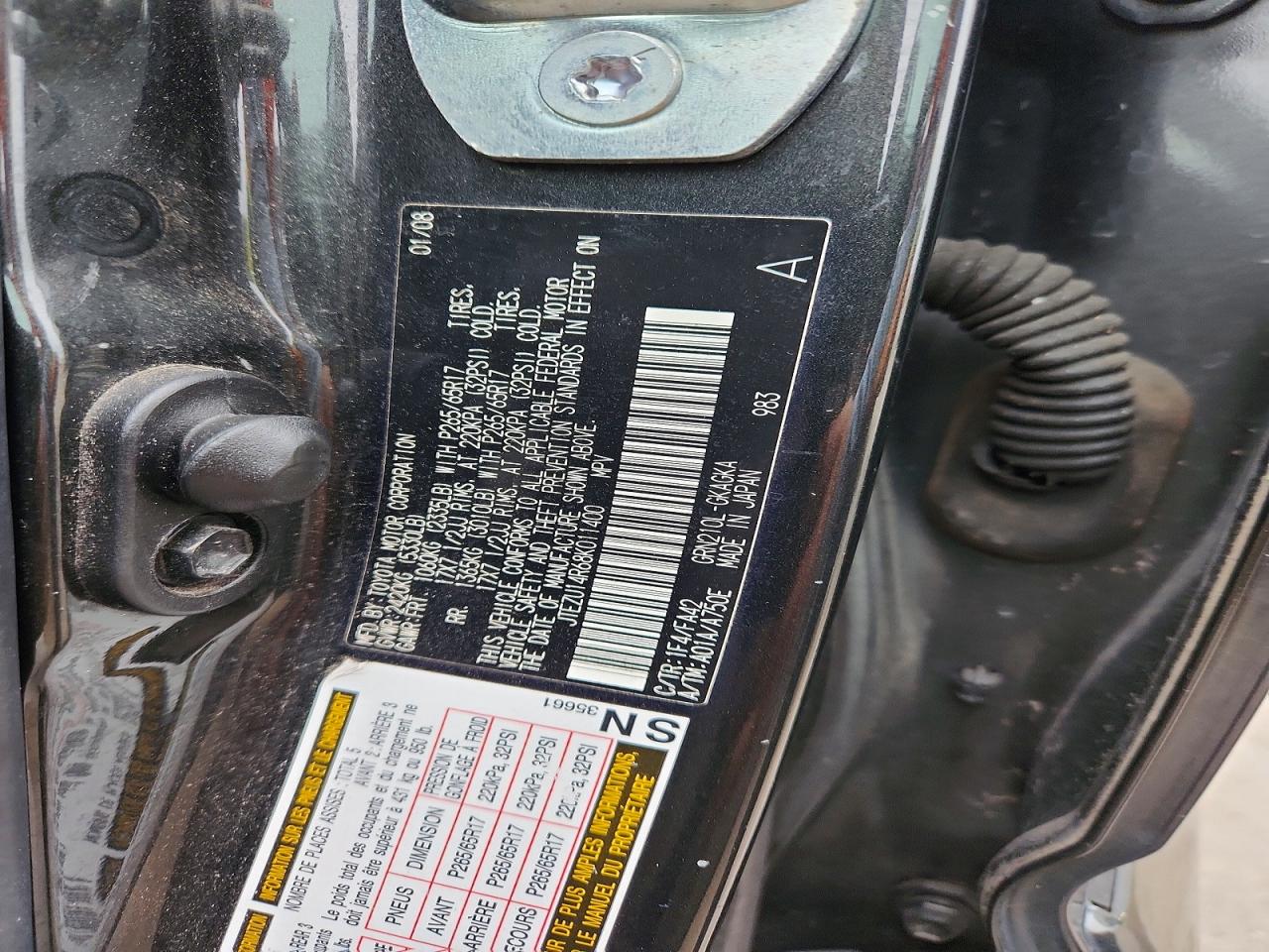 2008 TOYOTA 4RUNNER SR5 photo 25