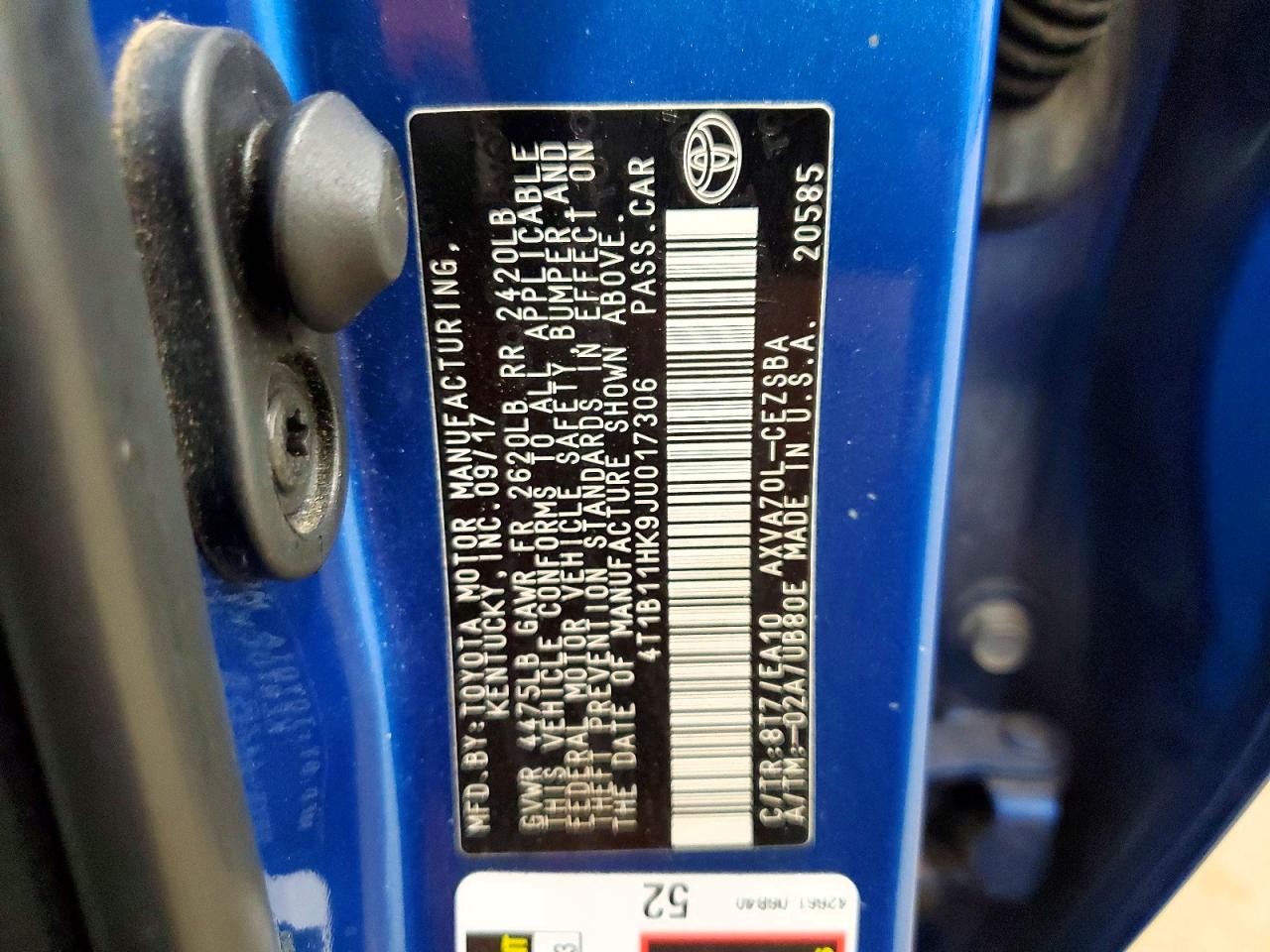 2018 TOYOTA CAMRY SE photo 34