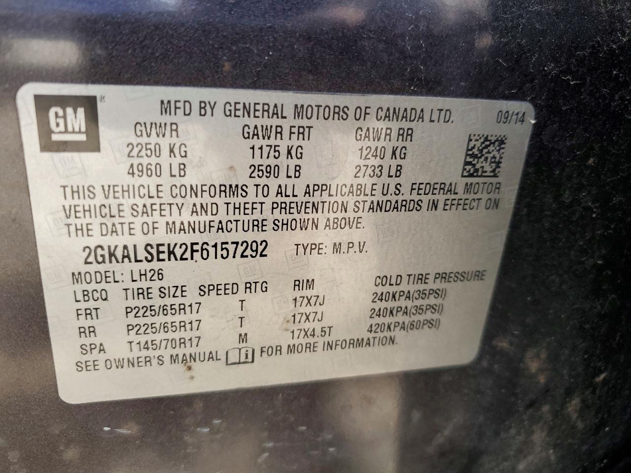 2015 GMC TERRAIN SLT photo 25