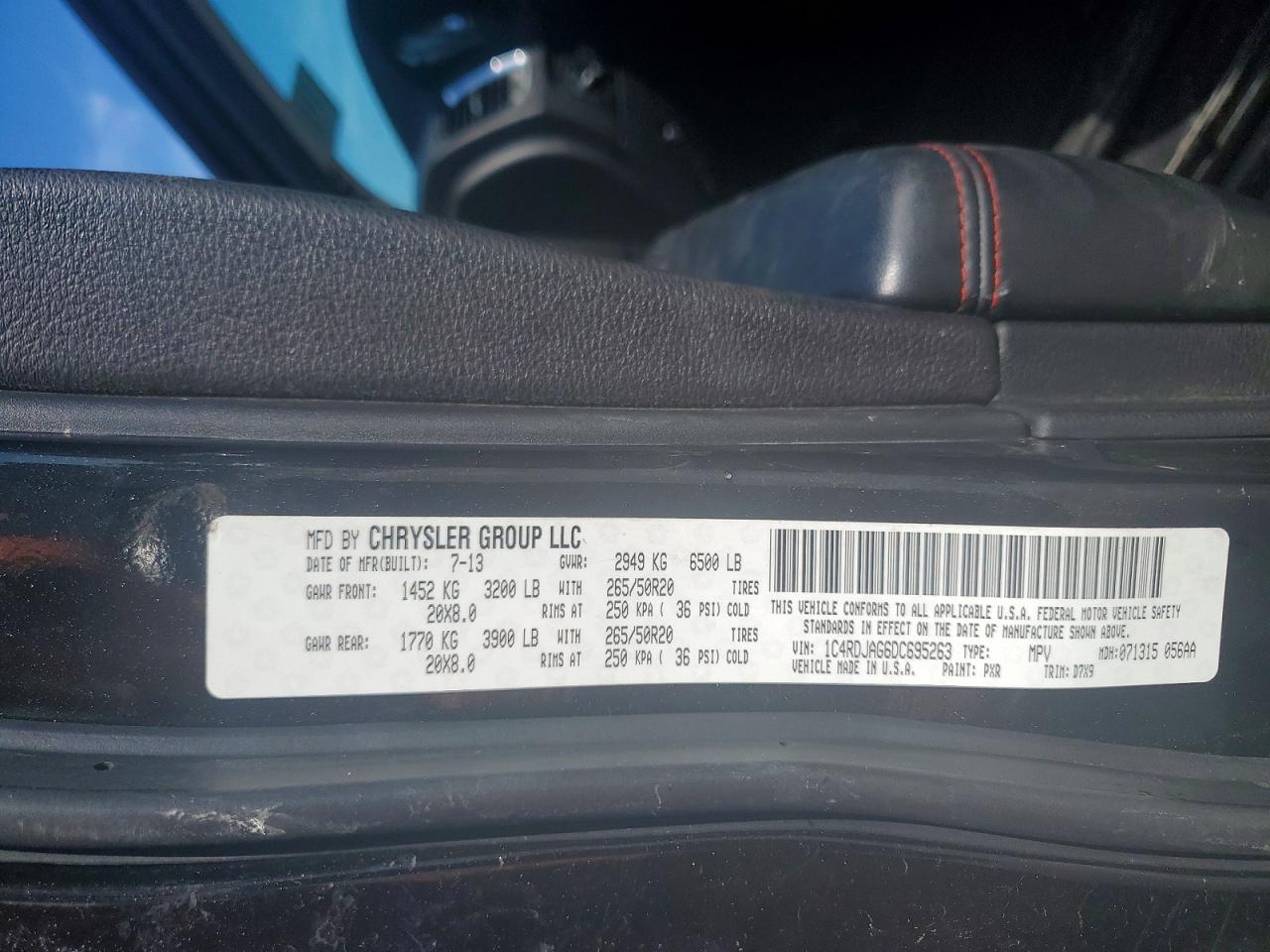 2013 DODGE DURANGO SXT photo 25