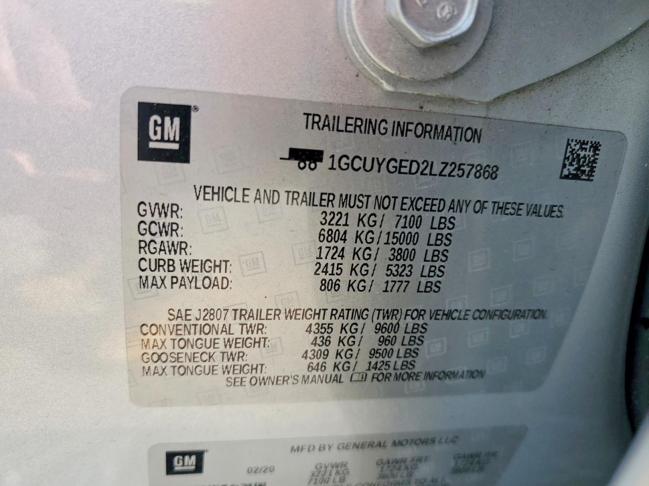 2020 CHEVROLET SILVERADO K1500 LTZ photo 25