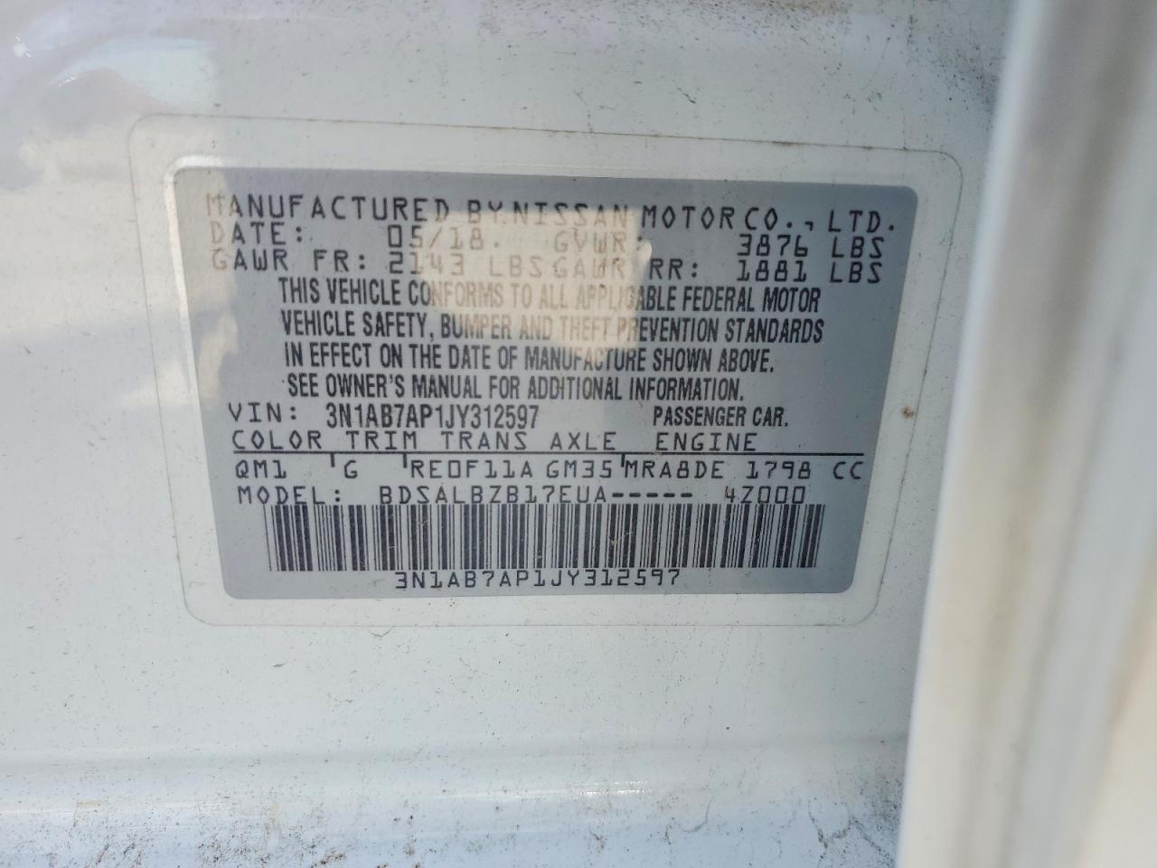 2018 NISSAN SENTRA S photo 23